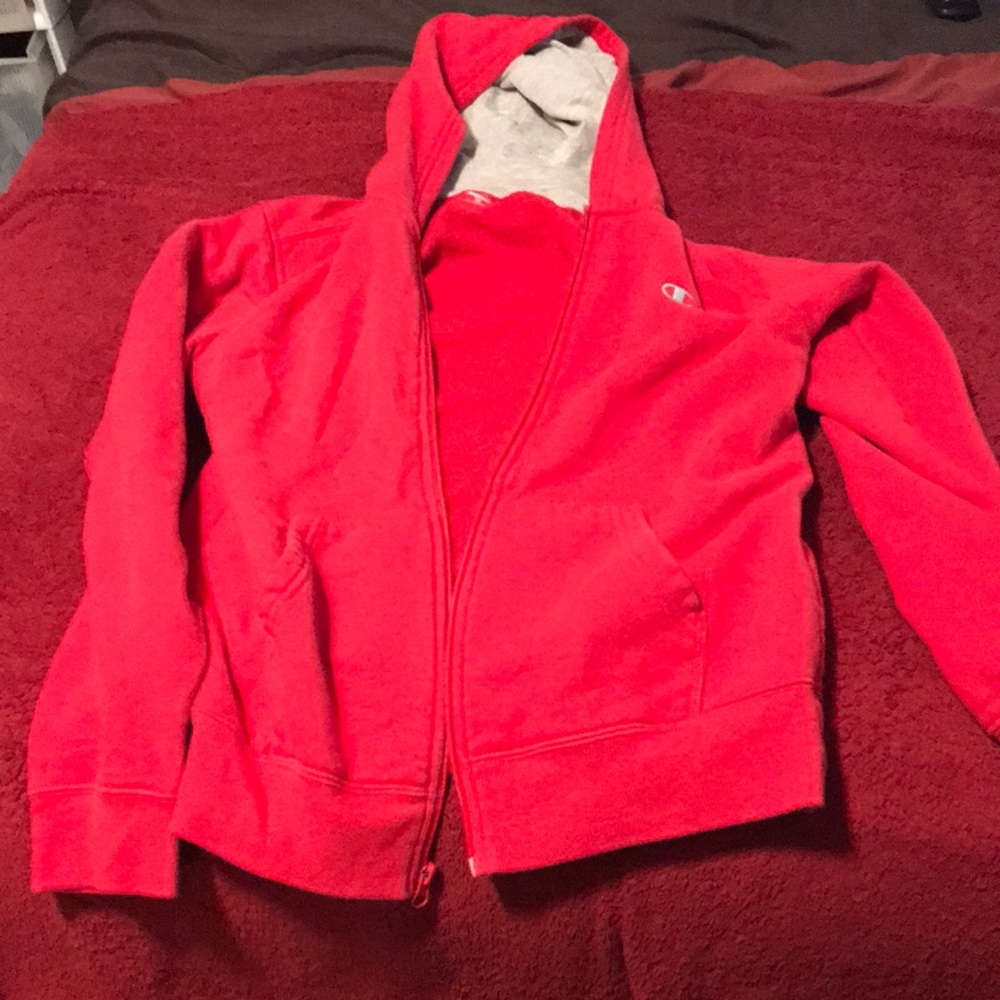 Red champ sweater